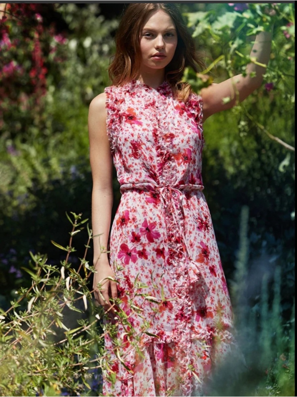 Misa Los Angeles size S chiffon Aurelie
Dress Gardenia Floral maxi dress derby